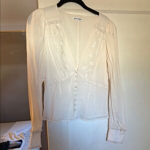 Reformation Cream Top, Sz 6